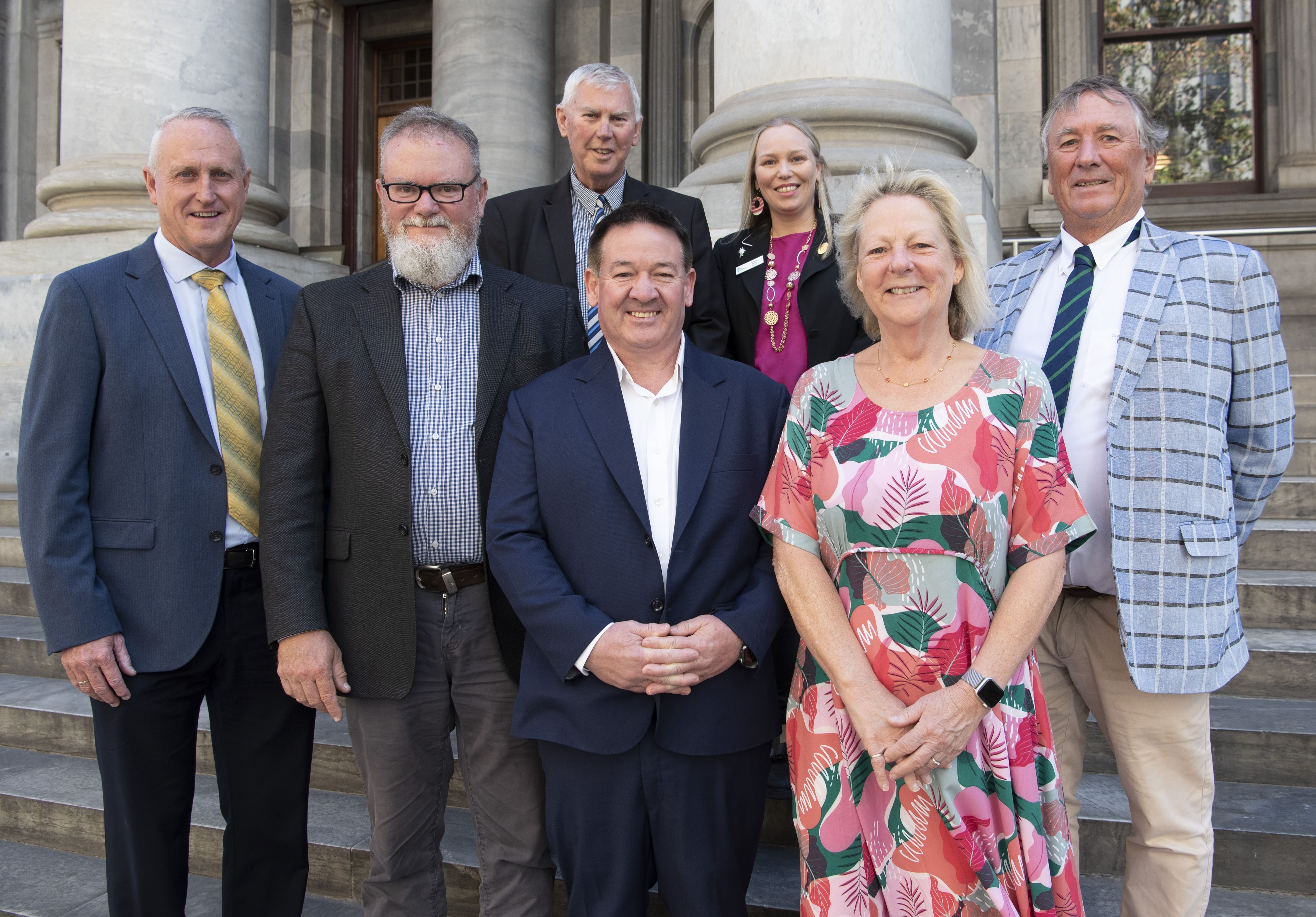 Elected members at parliament house