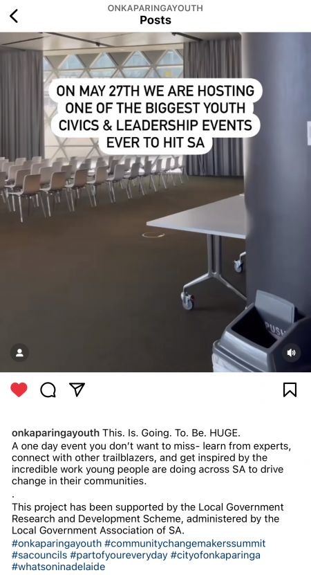 Post about Change Maker event